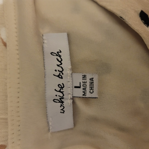 White Birch Cream and Black Spotted Mini Dress - Picture 3 of 3